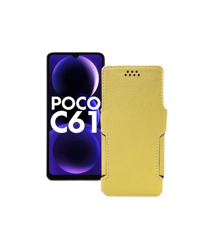 Чохол-книжка з екошкіри для телефону Xiaomi Poco C61