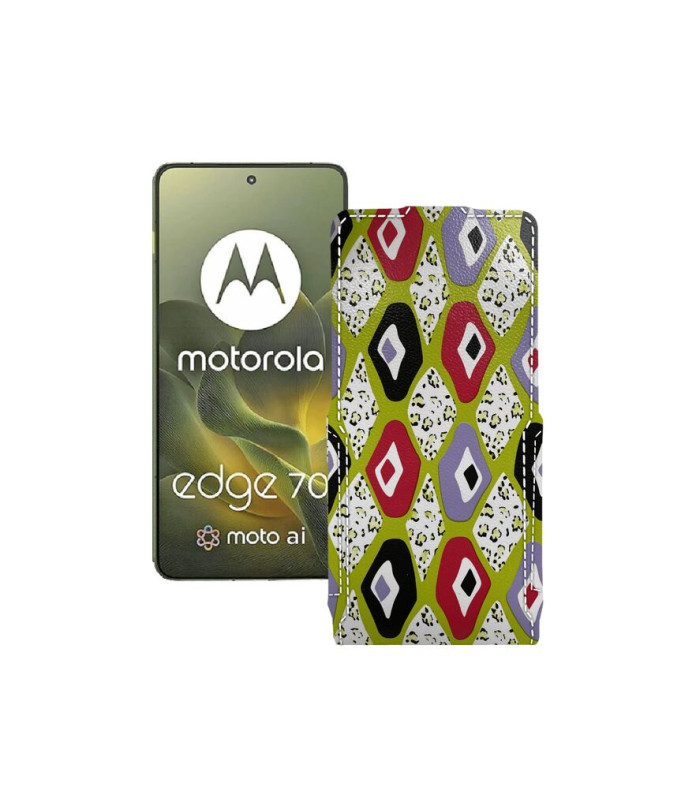 Чохол-флип з екошкіри для телефону Motorola Edge 70