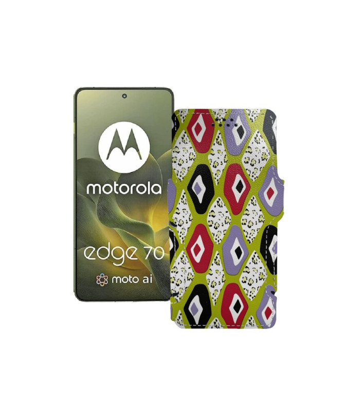 Чохол-книжка з екошкіри для телефону Motorola Edge 70