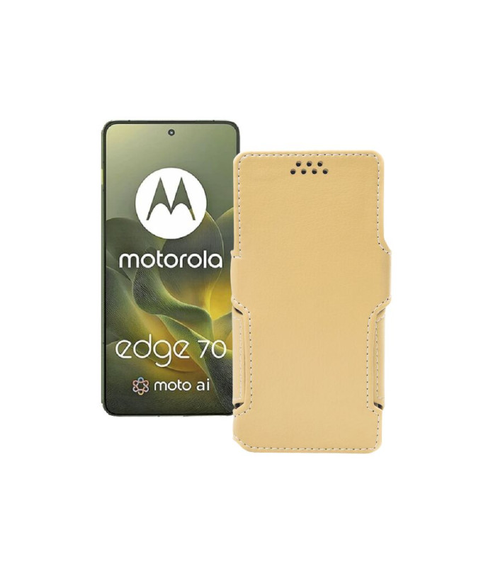 Чохол-книжка з екошкіри для телефону Motorola Edge 70