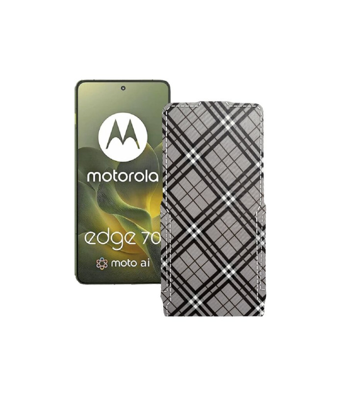Чохол-флип з екошкіри для телефону Motorola Edge 70