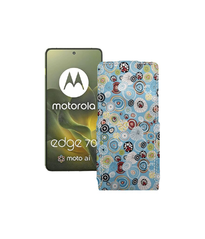 Чохол-флип з екошкіри для телефону Motorola Edge 70