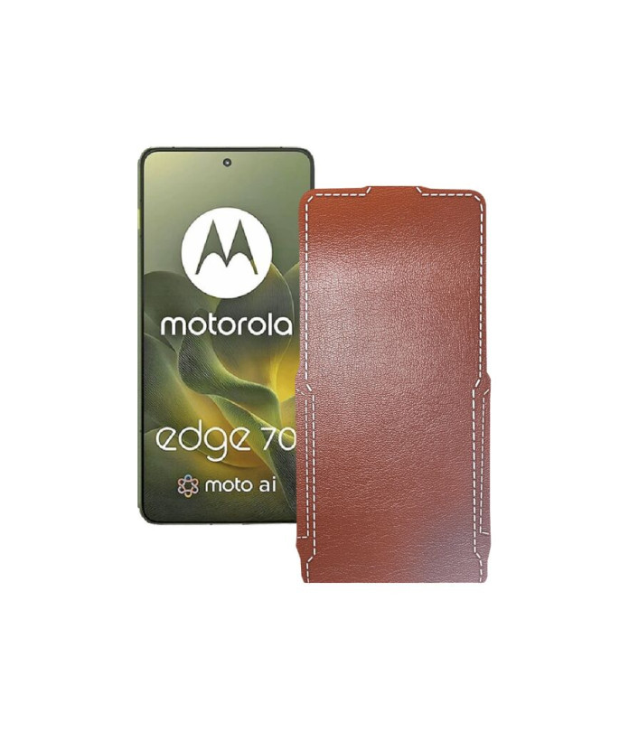 Чохол-флип з екошкіри для телефону Motorola Edge 70