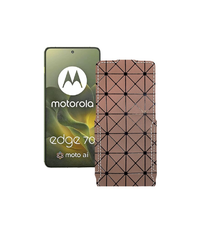 Чохол-флип з екошкіри для телефону Motorola Edge 70