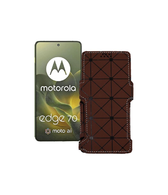 Чохол-книжка з екошкіри для телефону Motorola Edge 70