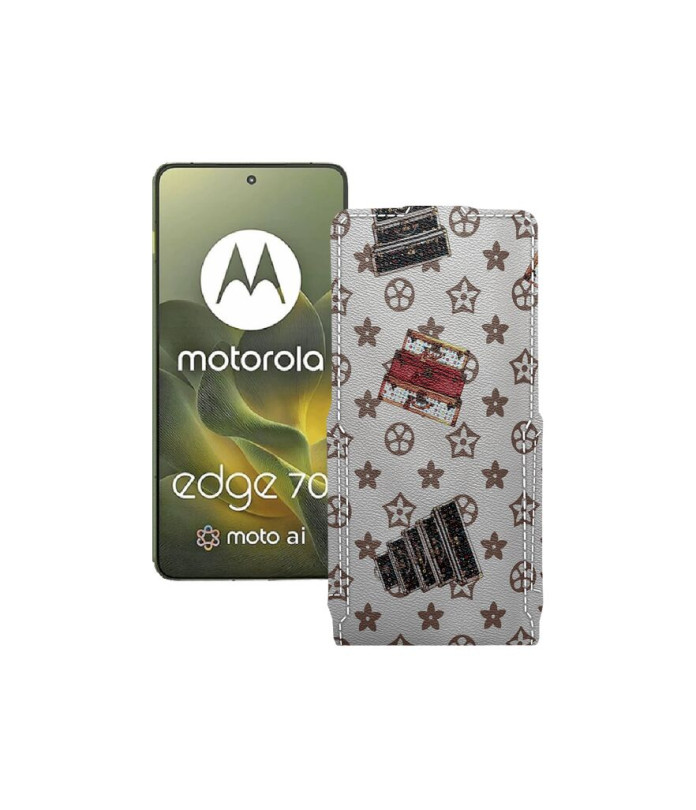 Чохол-флип з екошкіри для телефону Motorola Edge 70