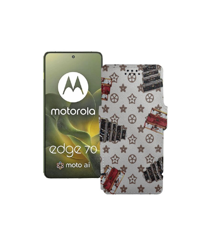 Чохол-книжка з екошкіри для телефону Motorola Edge 70