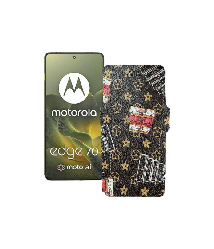 Чохол-книжка з екошкіри для телефону Motorola Edge 70