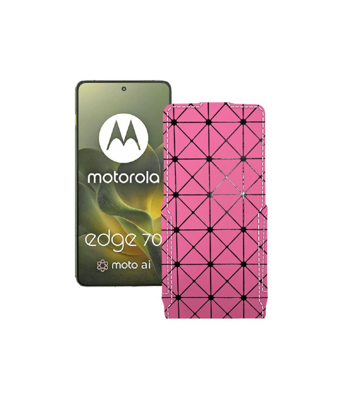 Чохол-флип з екошкіри для телефону Motorola Edge 70