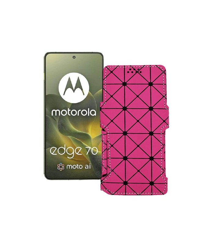 Чохол-книжка з екошкіри для телефону Motorola Edge 70