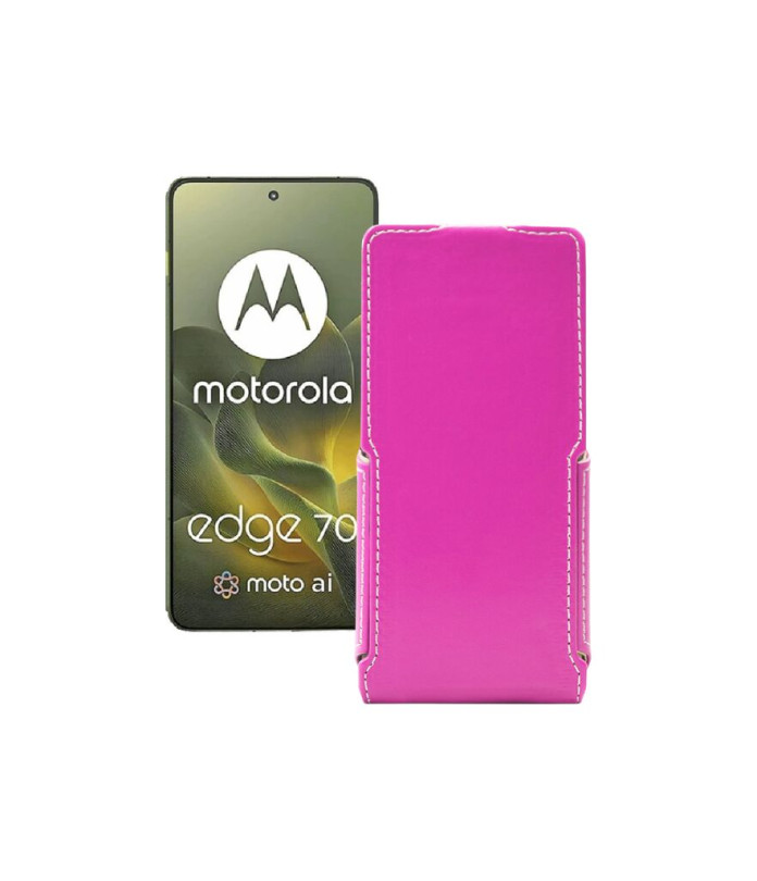 Чохол-флип з екошкіри для телефону Motorola Edge 70