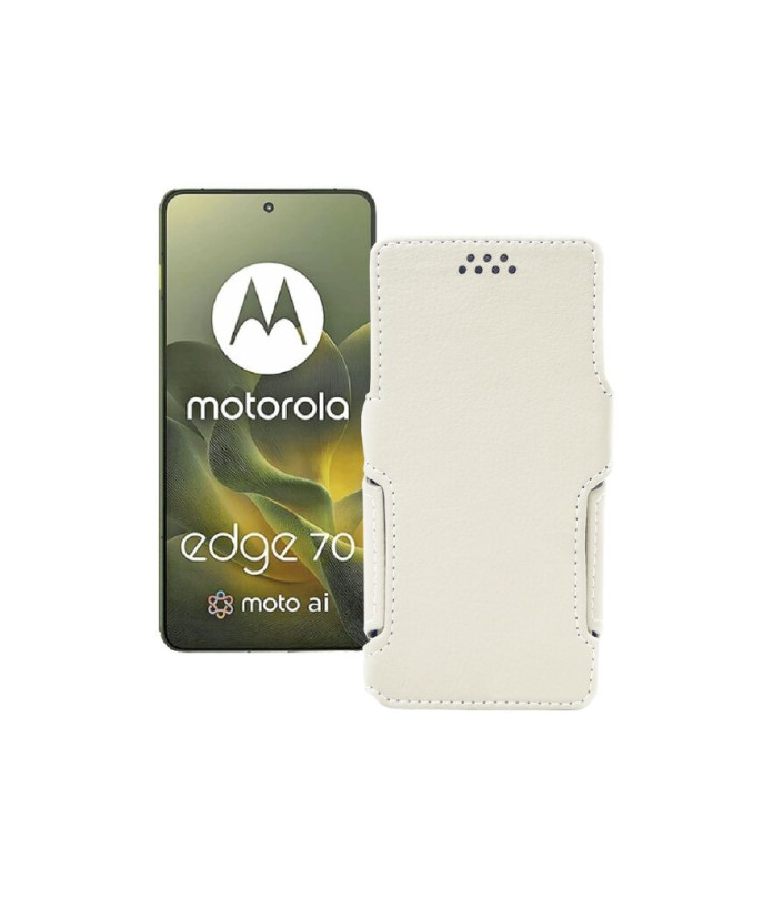 Чохол-книжка з екошкіри для телефону Motorola Edge 70