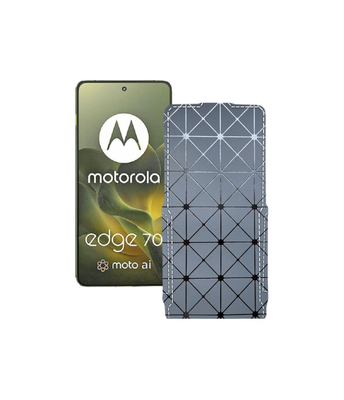 Чохол-флип з екошкіри для телефону Motorola Edge 70