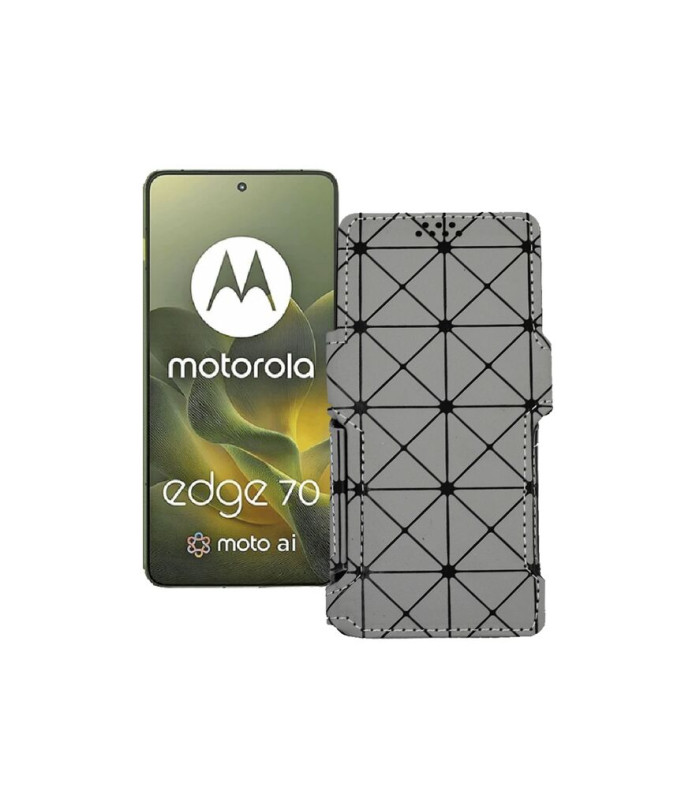 Чохол-книжка з екошкіри для телефону Motorola Edge 70