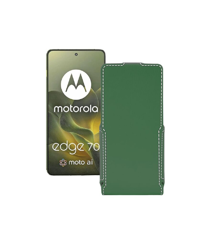 Чохол-флип з екошкіри для телефону Motorola Edge 70