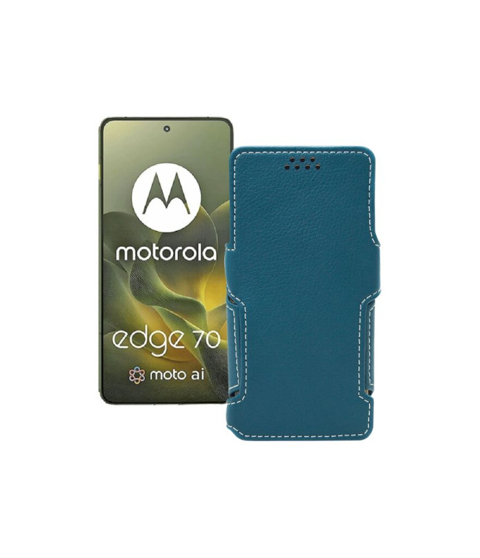 Чохол-книжка з екошкіри для телефону Motorola Edge 70