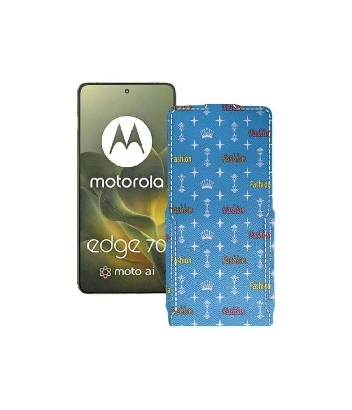 Чохол-флип з екошкіри для телефону Motorola Edge 70
