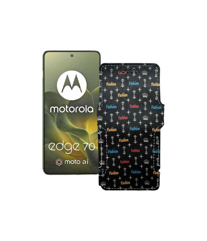 Чохол-книжка з екошкіри для телефону Motorola Edge 70