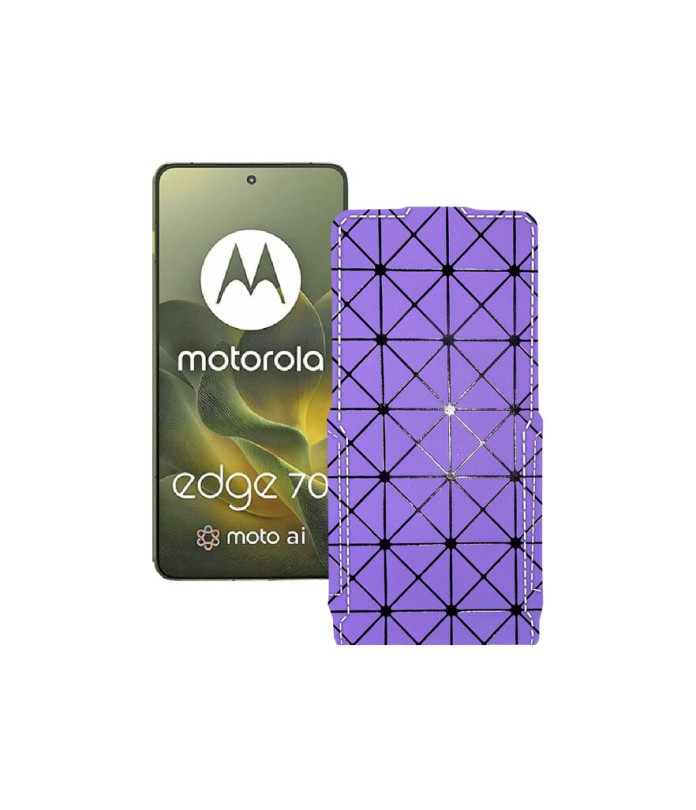Чохол-флип з екошкіри для телефону Motorola Edge 70