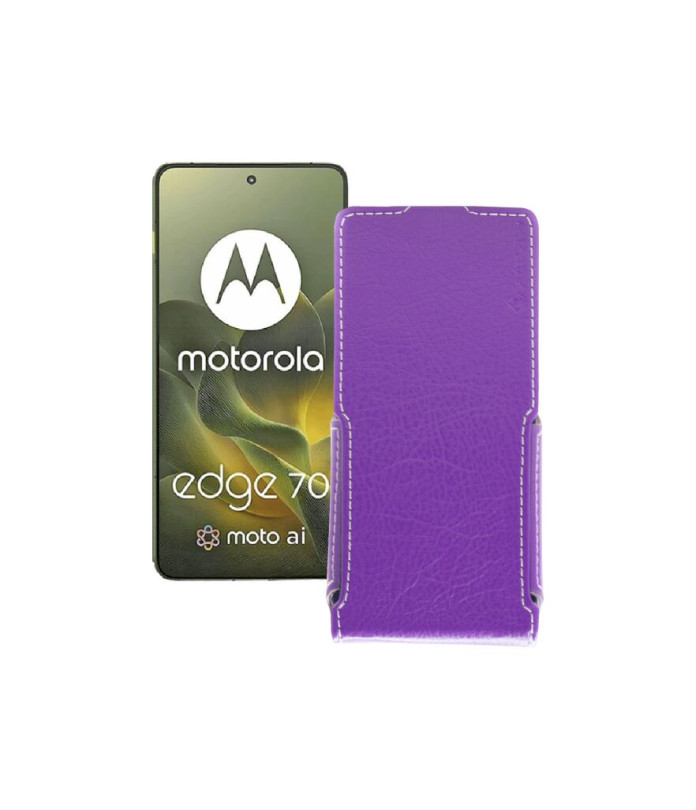 Чохол-флип з екошкіри для телефону Motorola Edge 70