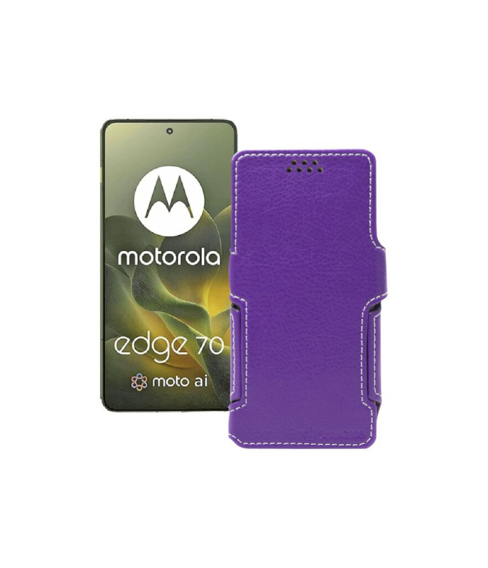 Чохол-книжка з екошкіри для телефону Motorola Edge 70
