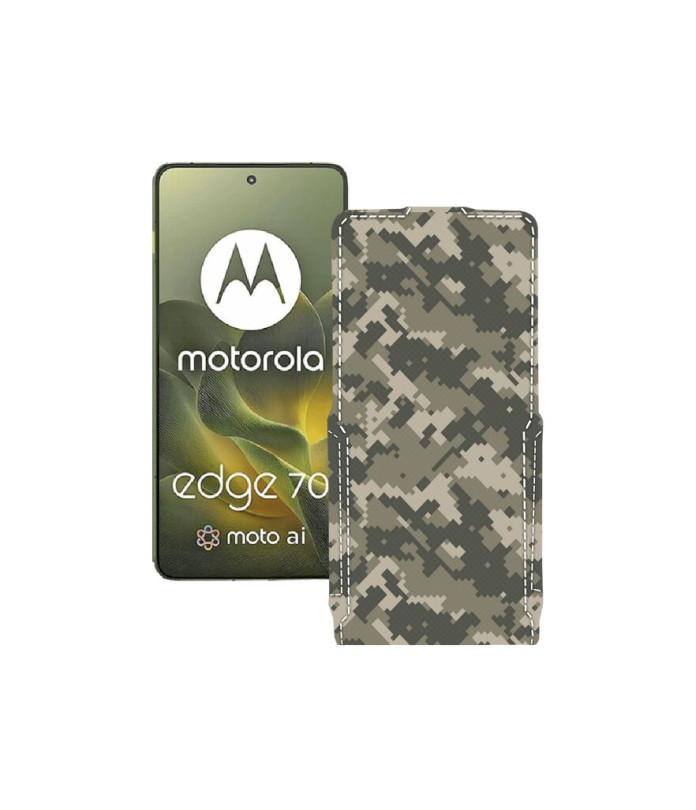 Чохол-флип з екошкіри для телефону Motorola Edge 70