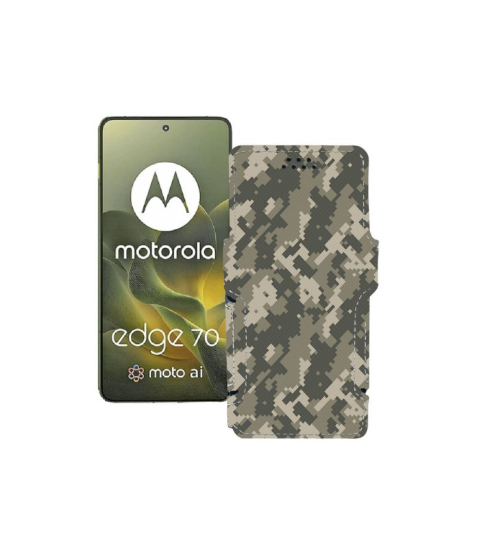 Чохол-книжка з екошкіри для телефону Motorola Edge 70