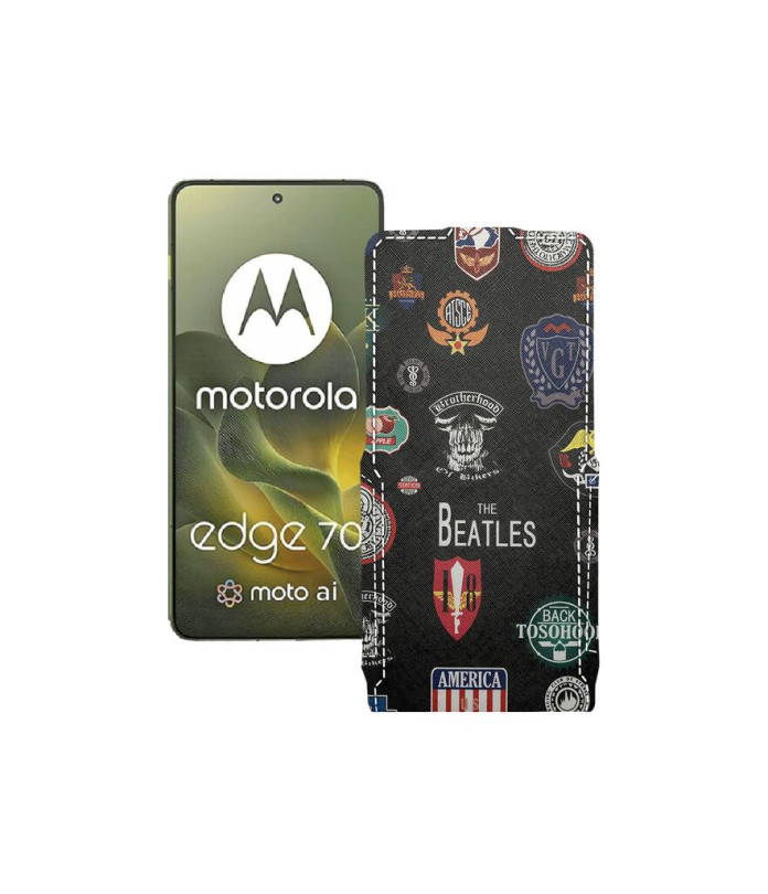 Чохол-флип з екошкіри для телефону Motorola Edge 70