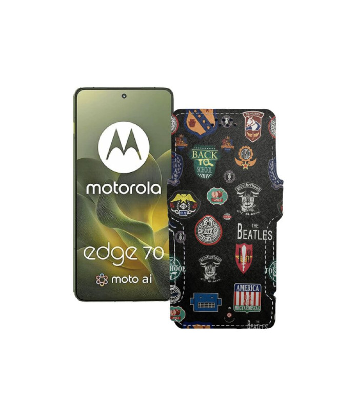 Чохол-книжка з екошкіри для телефону Motorola Edge 70