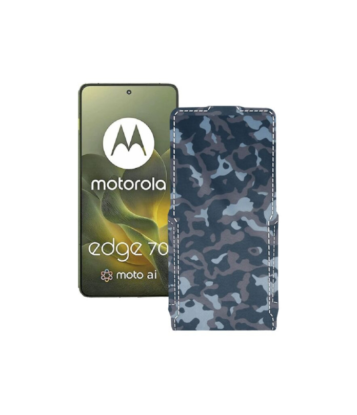 Чохол-флип з екошкіри для телефону Motorola Edge 70
