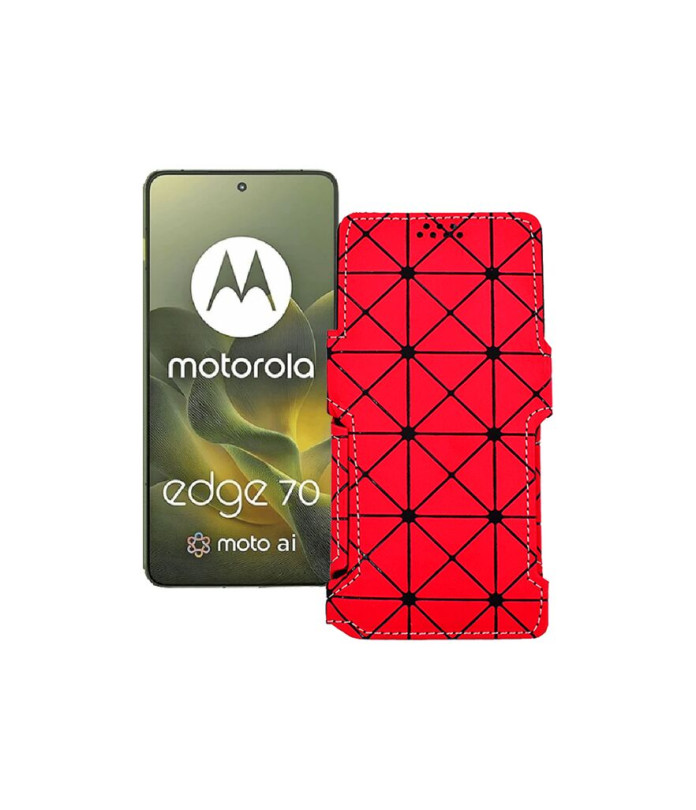 Чохол-книжка з екошкіри для телефону Motorola Edge 70