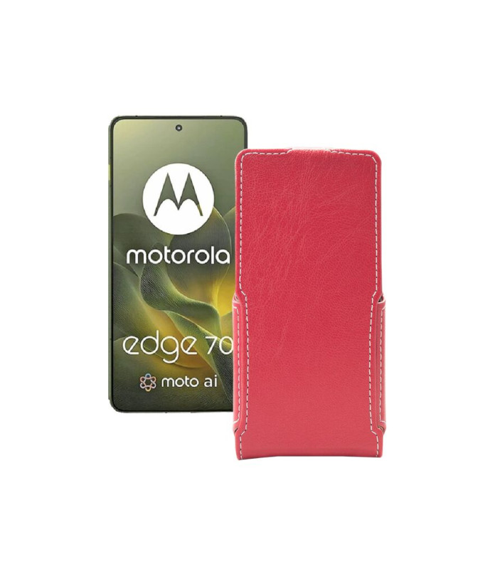 Чохол-флип з екошкіри для телефону Motorola Edge 70
