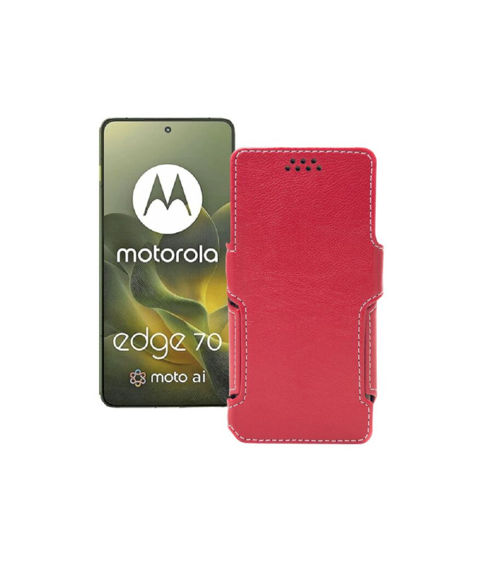 Чохол-книжка з екошкіри для телефону Motorola Edge 70