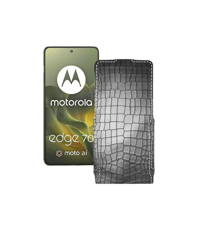 Чохол-флип з екошкіри для телефону Motorola Edge 70