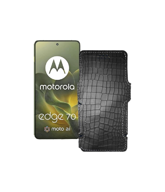 Чохол-книжка з екошкіри для телефону Motorola Edge 70