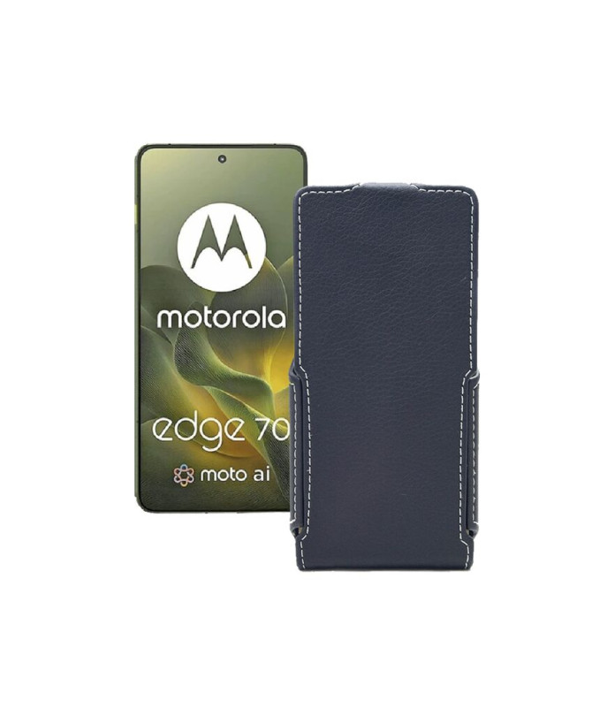 Чохол-флип з екошкіри для телефону Motorola Edge 70