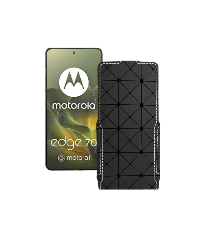 Чохол-флип з екошкіри для телефону Motorola Edge 70