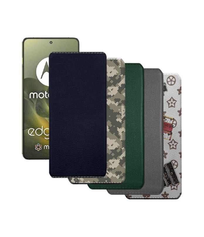 Накладка з екошкіри для телефону Motorola Edge 70