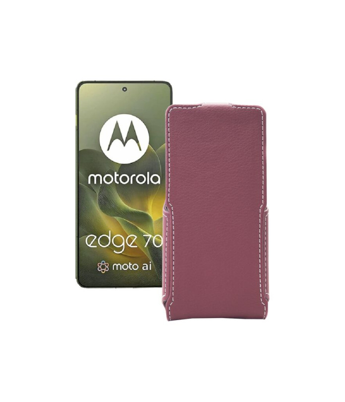 Чохол-флип з екошкіри для телефону Motorola Edge 70