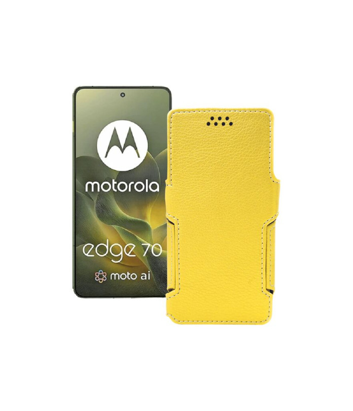 Чохол-книжка з екошкіри для телефону Motorola Edge 70