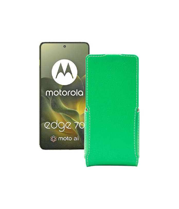 Чохол-флип з екошкіри для телефону Motorola Edge 70