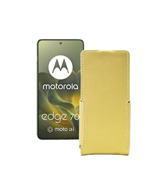 Чохол-флип з екошкіри для телефону Motorola Edge 70