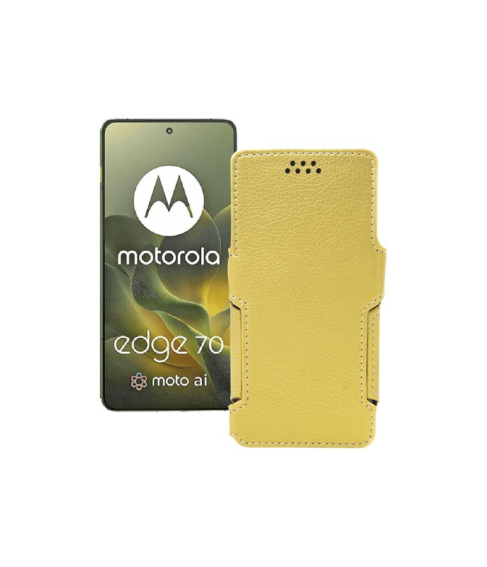 Чохол-книжка з екошкіри для телефону Motorola Edge 70