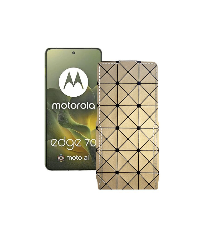 Чохол-флип з екошкіри для телефону Motorola Edge 70