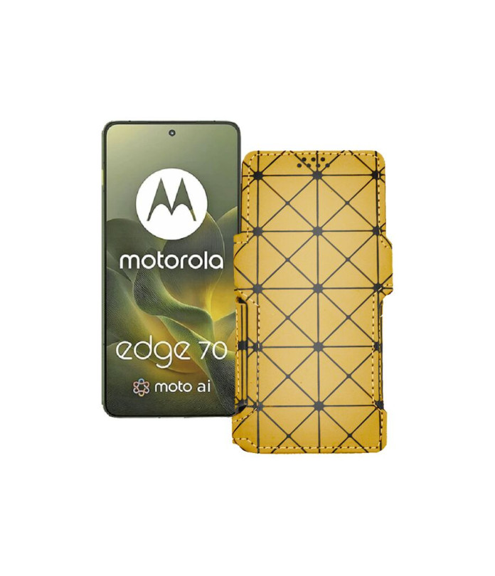 Чохол-книжка з екошкіри для телефону Motorola Edge 70