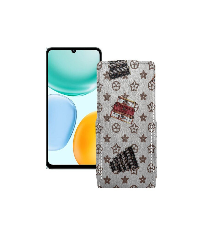 Чохол-флип з екошкіри для телефону Honor X5c Plus