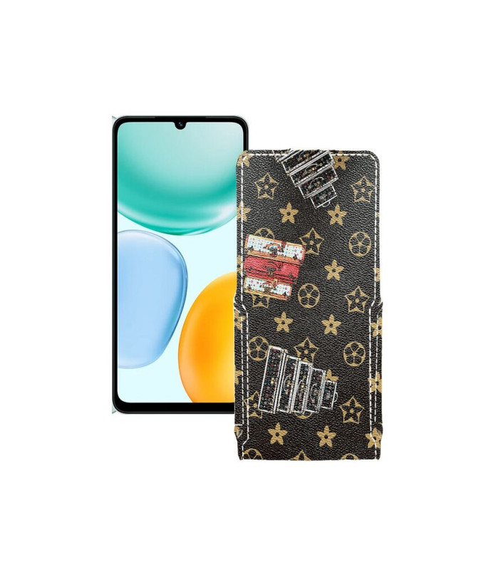 Чохол-флип з екошкіри для телефону Honor X5c Plus