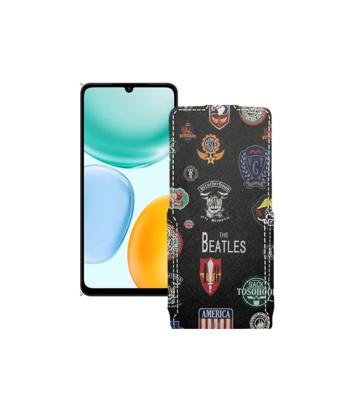 Чохол-флип з екошкіри для телефону Honor X5c Plus