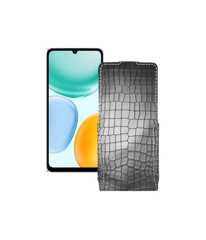 Чохол-флип з екошкіри для телефону Honor X5c Plus