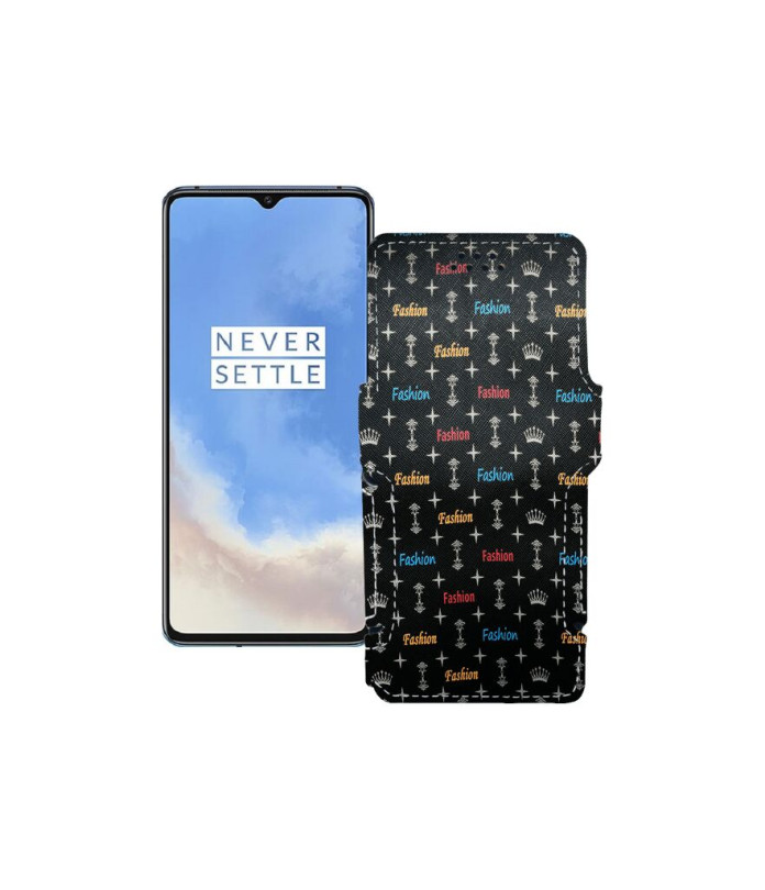 Чохол-книжка з екошкіри для телефону OnePlus 7T